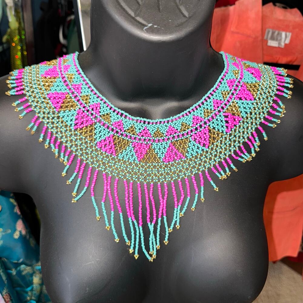 Handmade Beaded Necklace from Mexico